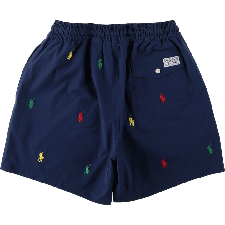 Ralph Lauren POLO RALPH LAUREN Swim Shorts (Men's Size M) polyester navy blue type Vintage Second Hand