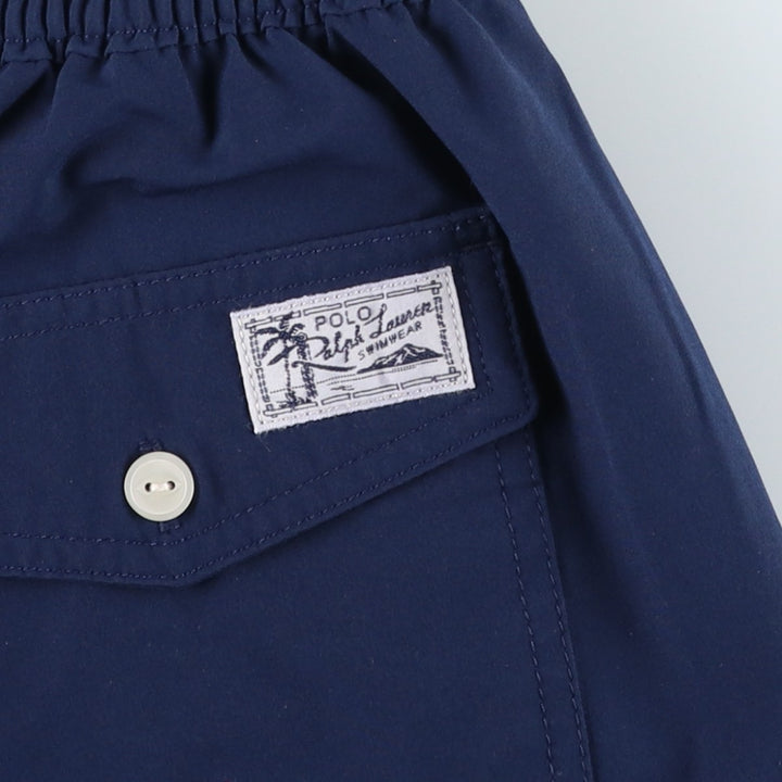 Ralph Lauren POLO RALPH LAUREN Swim Shorts (Men's Size M) polyester navy blue type Vintage Second Hand