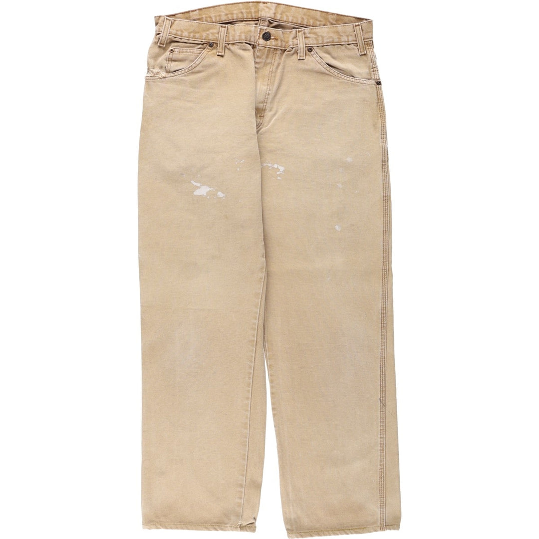 Dickies Duck Painter Pants Men's W34 equivalent cotton Khaki type beige Vintage Second Hand