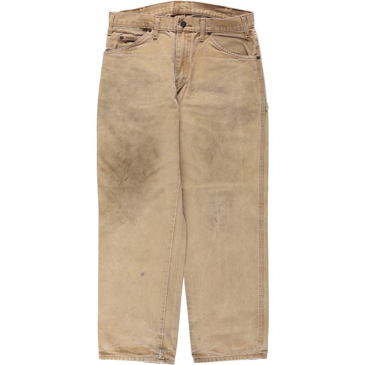 Dickies Duck Painter Pants Men's W33 equivalent cotton Khaki type beige Vintage Second Hand