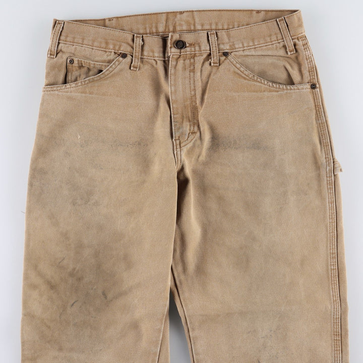 Dickies Duck Painter Pants Men's W33 equivalent cotton Khaki type beige Vintage Second Hand