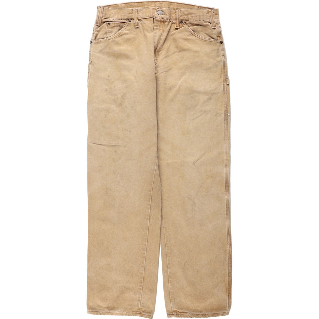 Dickies Duck Painter Pants Men's W33 equivalent cotton Khaki type beige Vintage Second Hand