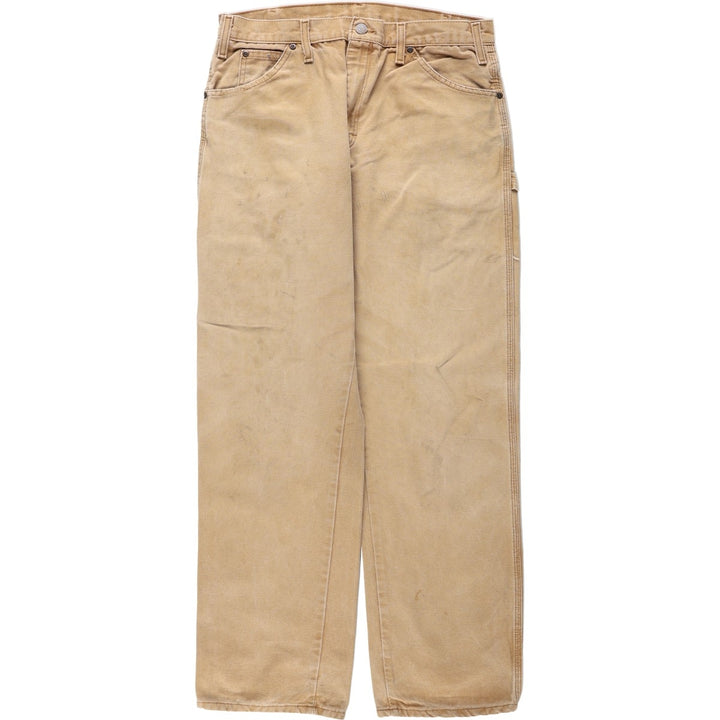 Dickies Duck Painter Pants Men's W33 equivalent cotton Khaki type beige Vintage Second Hand
