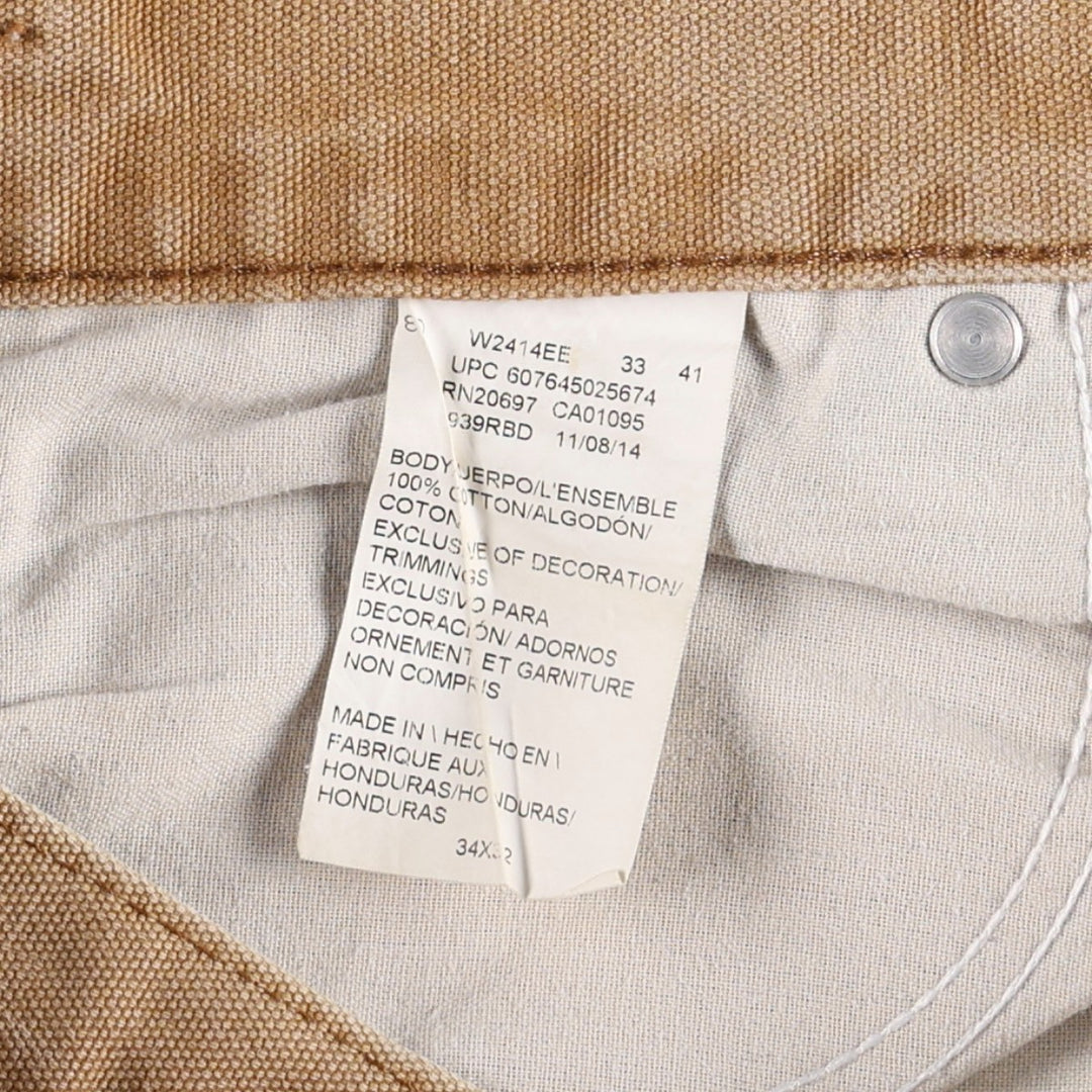 Dickies Duck Painter Pants Men's W33 equivalent cotton Khaki type beige Vintage Second Hand