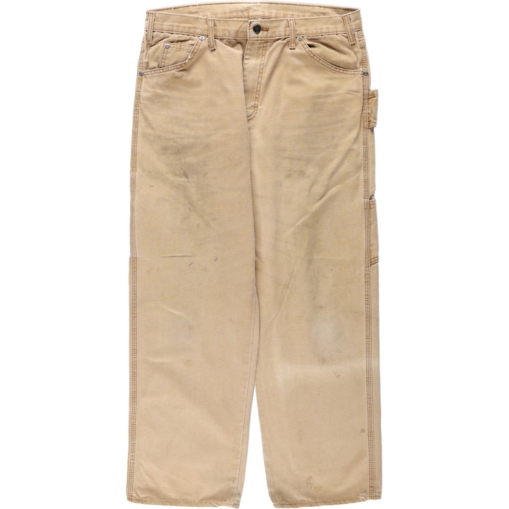 Dickies Regular Fit Duck Painter Pants, Men's W35 (approx.) cotton Khaki type beige Vintage Second Hand
