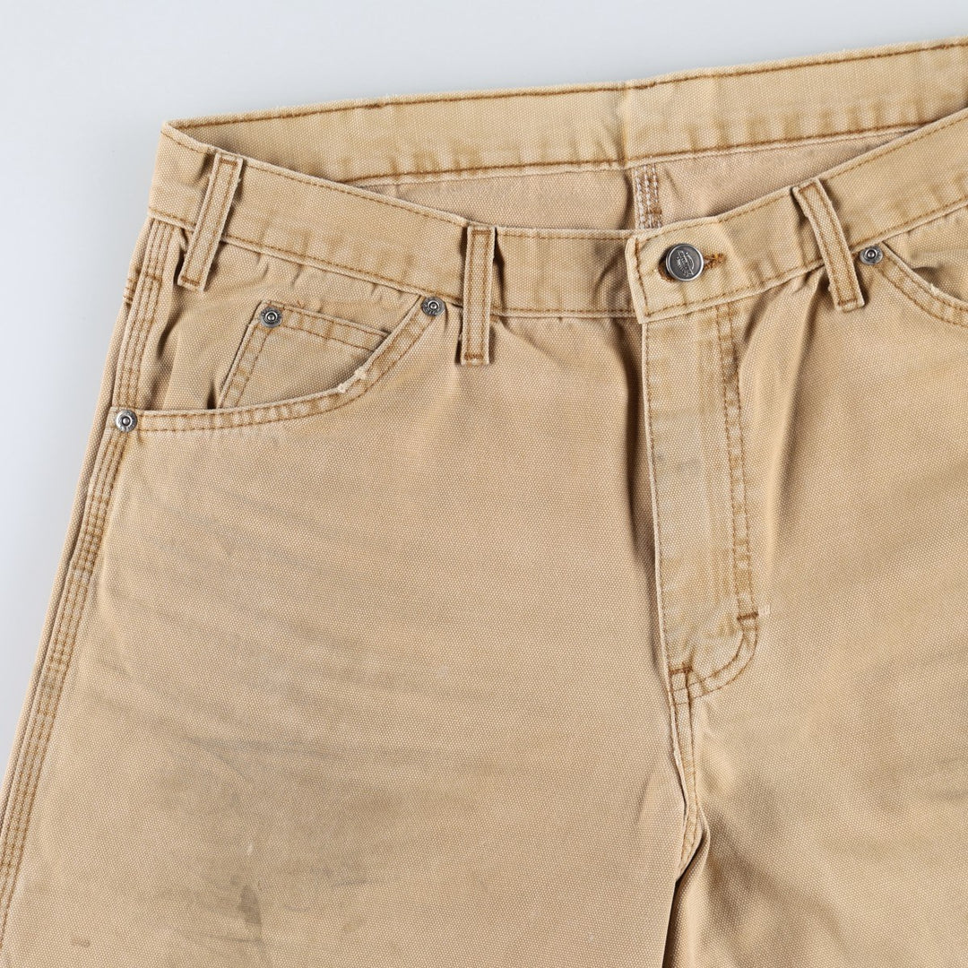 Dickies Regular Fit Duck Painter Pants, Men's W35 (approx.) cotton Khaki type beige Vintage Second Hand