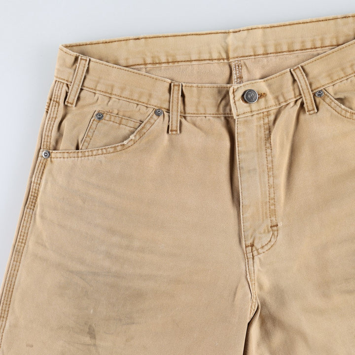 Dickies Regular Fit Duck Painter Pants, Men's W35 (approx.) cotton Khaki type beige Vintage Second Hand
