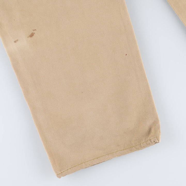 Dickies Regular Fit Duck Painter Pants, Men's W35 (approx.) cotton Khaki type beige Vintage Second Hand