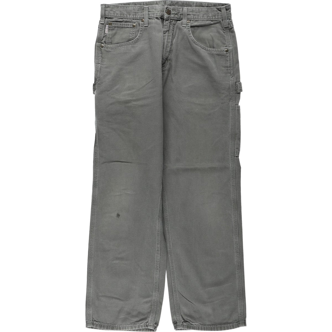 Carhartt Loose Fit Duck Painter Pants, Men's, W33 equivalent cotton Khaki type Vintage Second Hand
