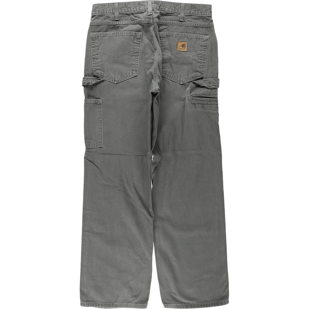 Carhartt Loose Fit Duck Painter Pants, Men's, W33 equivalent cotton Khaki type Vintage Second Hand