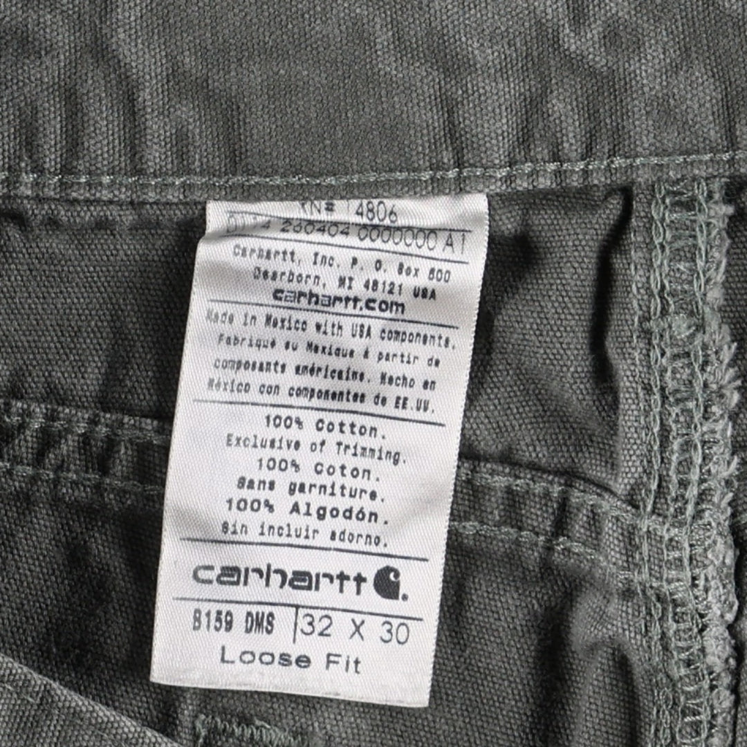 Carhartt Loose Fit Duck Painter Pants, Men's, W33 equivalent cotton Khaki type Vintage Second Hand