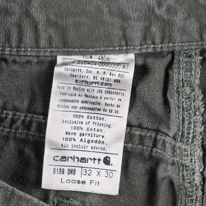 Carhartt Loose Fit Duck Painter Pants, Men's, W33 equivalent cotton Khaki type Vintage Second Hand
