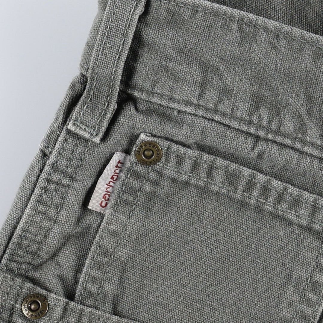 Carhartt Loose Fit Duck Painter Pants, Men's, W33 equivalent cotton Khaki type Vintage Second Hand