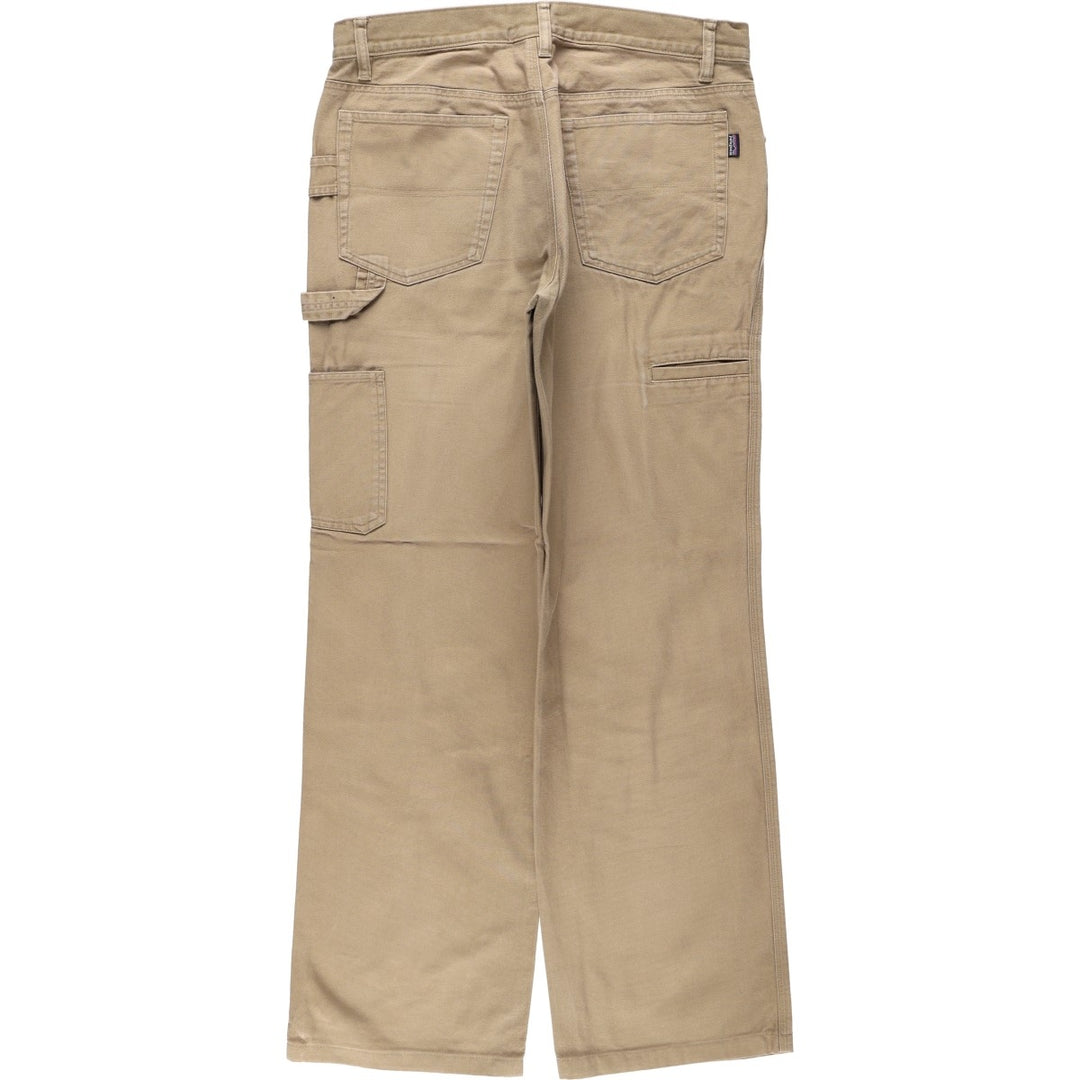 2000'S Patagonia Organic Cotton Duck Painter Pants 56335F9 Men's W34 (approx.) Organic cotton Khaki type beige Vintage Second Hand
