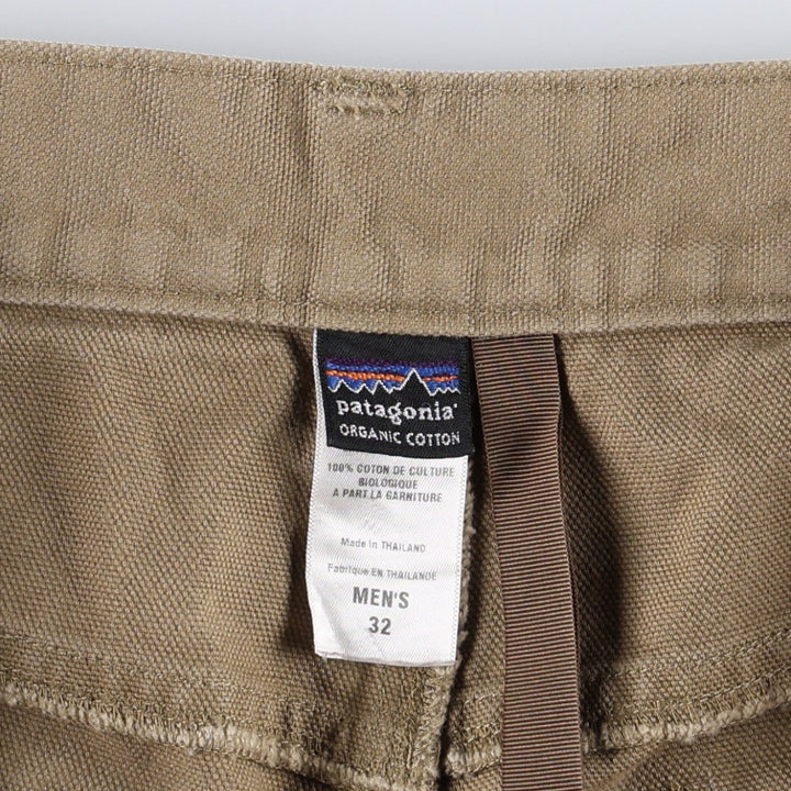 2000'S Patagonia Organic Cotton Duck Painter Pants 56335F9 Men's W34 (approx.) Organic cotton Khaki type beige Vintage Second Hand