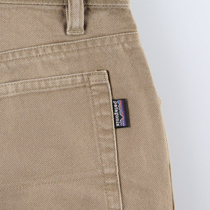 2000'S Patagonia Organic Cotton Duck Painter Pants 56335F9 Men's W34 (approx.) Organic cotton Khaki type beige Vintage Second Hand