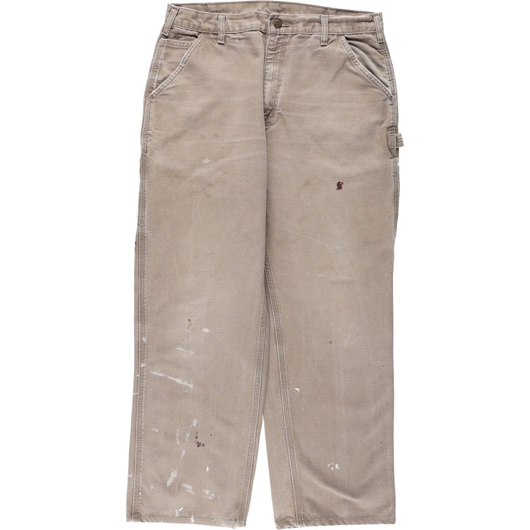 Carhartt Dungaree Fit Duck Painter Pants, Men's, W36 equivalent cotton beige type brown Vintage Second Hand