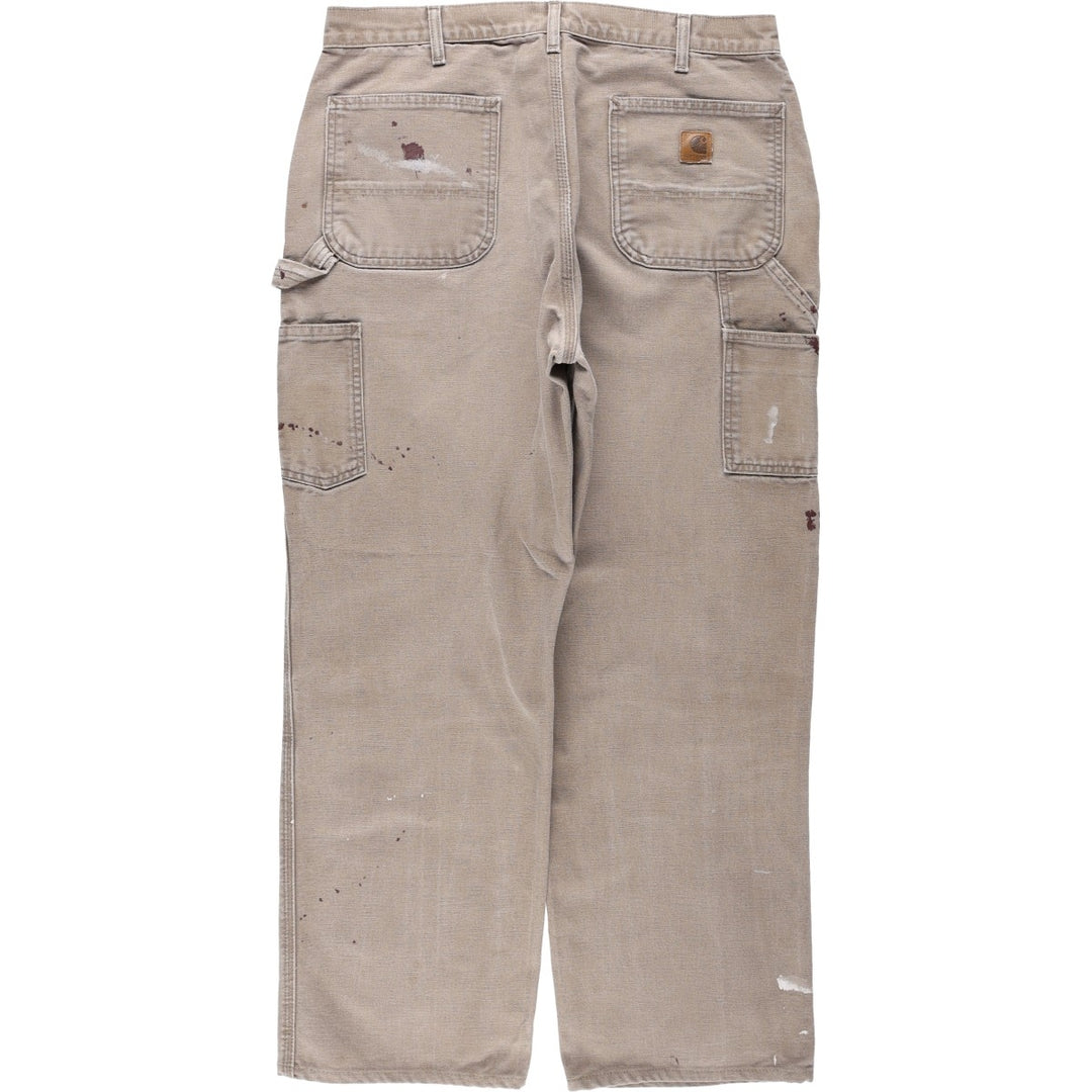 Carhartt Dungaree Fit Duck Painter Pants, Men's, W36 equivalent cotton beige type brown Vintage Second Hand