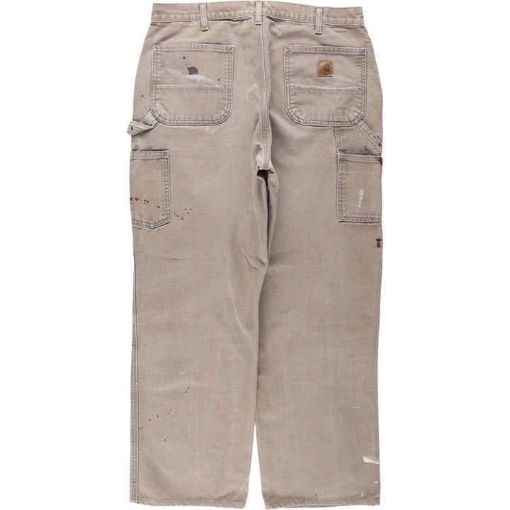 Carhartt Dungaree Fit Duck Painter Pants, Men's, W36 equivalent cotton beige type brown Vintage Second Hand