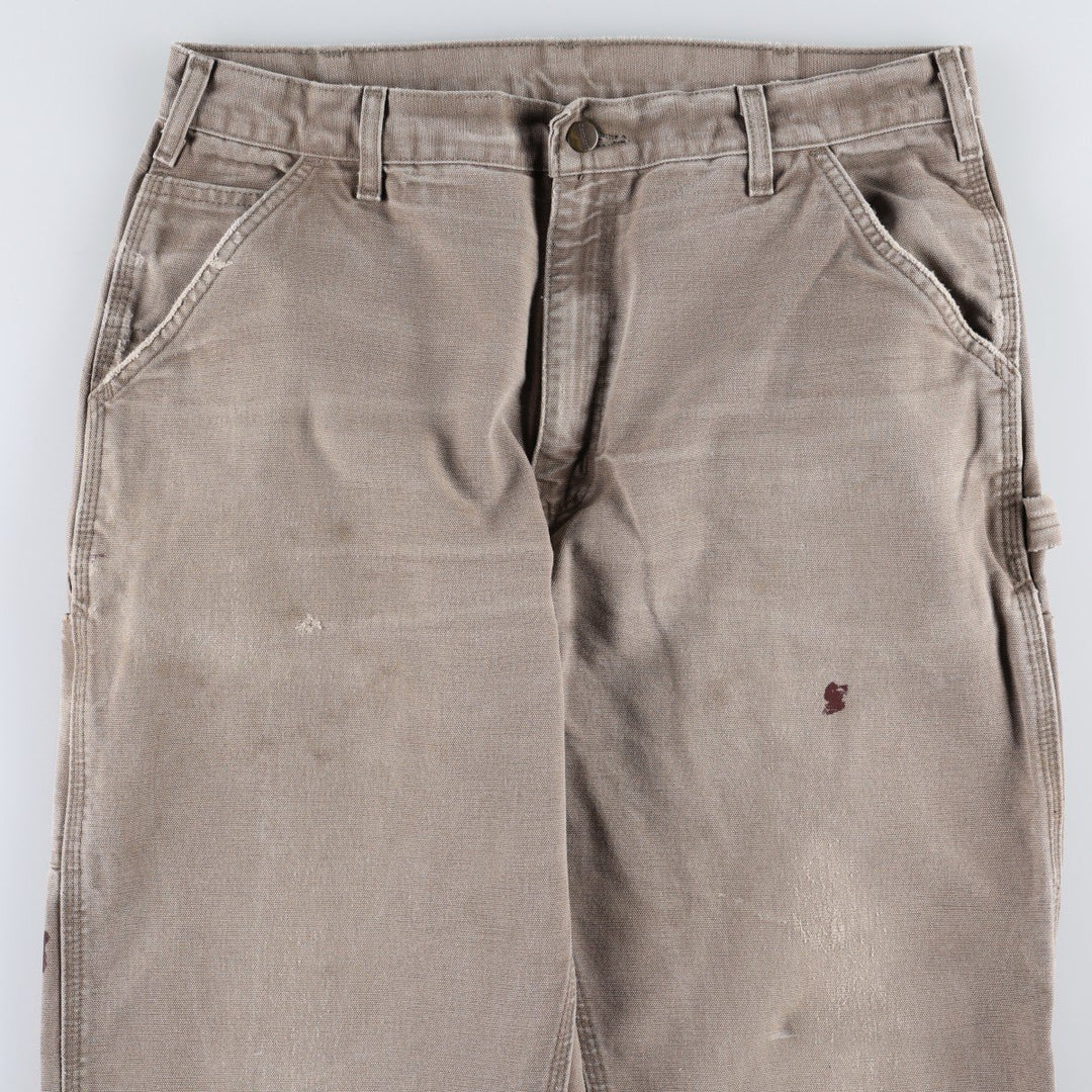 Carhartt Dungaree Fit Duck Painter Pants, Men's, W36 equivalent cotton beige type brown Vintage Second Hand