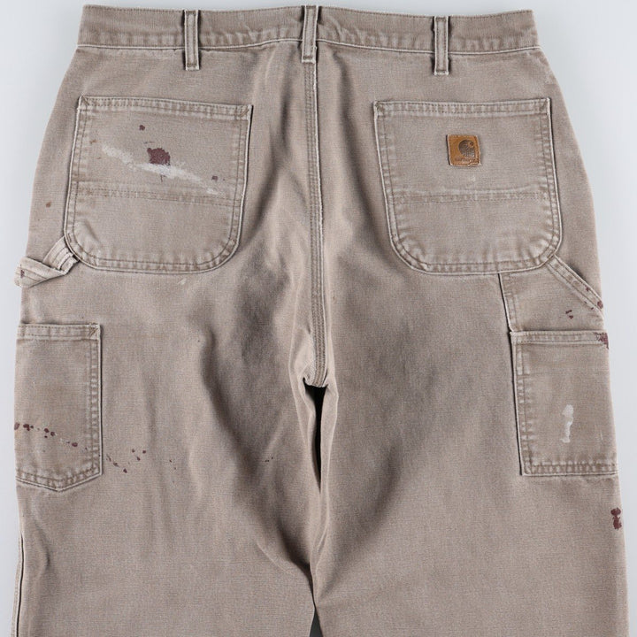 Carhartt Dungaree Fit Duck Painter Pants, Men's, W36 equivalent cotton beige type brown Vintage Second Hand