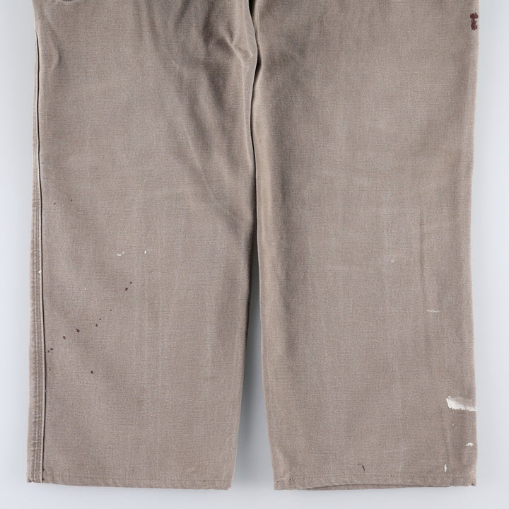 Carhartt Dungaree Fit Duck Painter Pants, Men's, W36 equivalent cotton beige type brown Vintage Second Hand