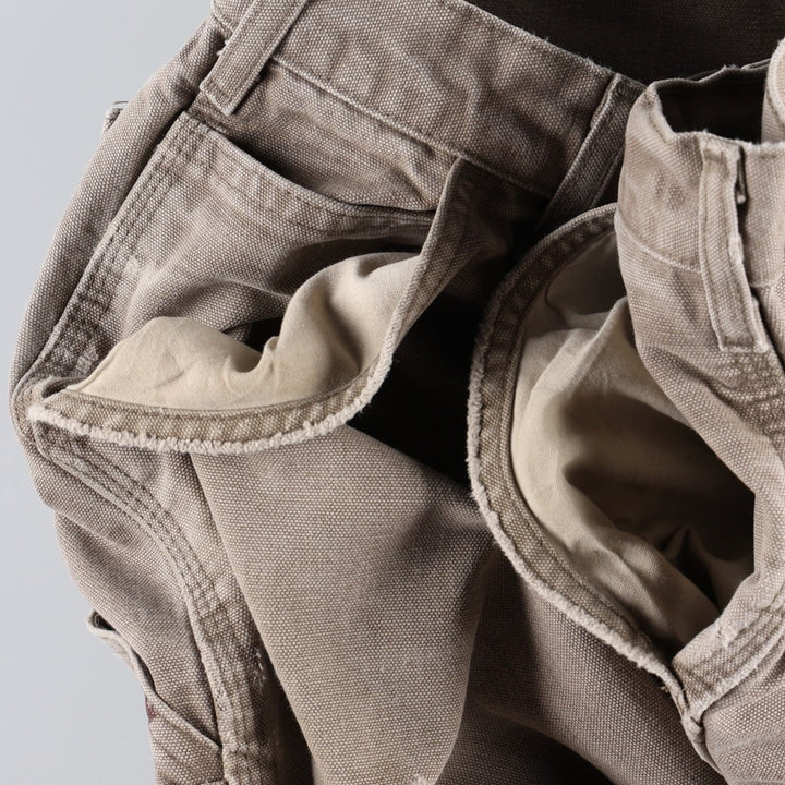 Carhartt Dungaree Fit Duck Painter Pants, Men's, W36 equivalent cotton beige type brown Vintage Second Hand
