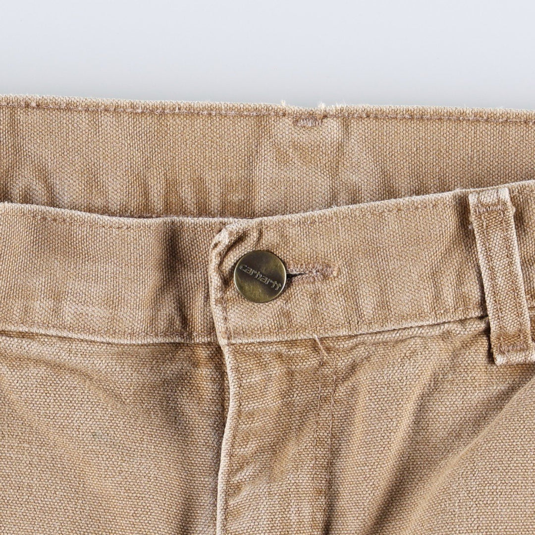 Carhartt Loose Original Fit Duck Painter Pants, Men's, W34 equivalent cotton Khaki type beige Vintage Second Hand