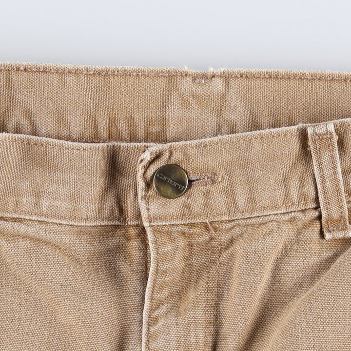Carhartt Loose Original Fit Duck Painter Pants, Men's, W34 equivalent cotton Khaki type beige Vintage Second Hand
