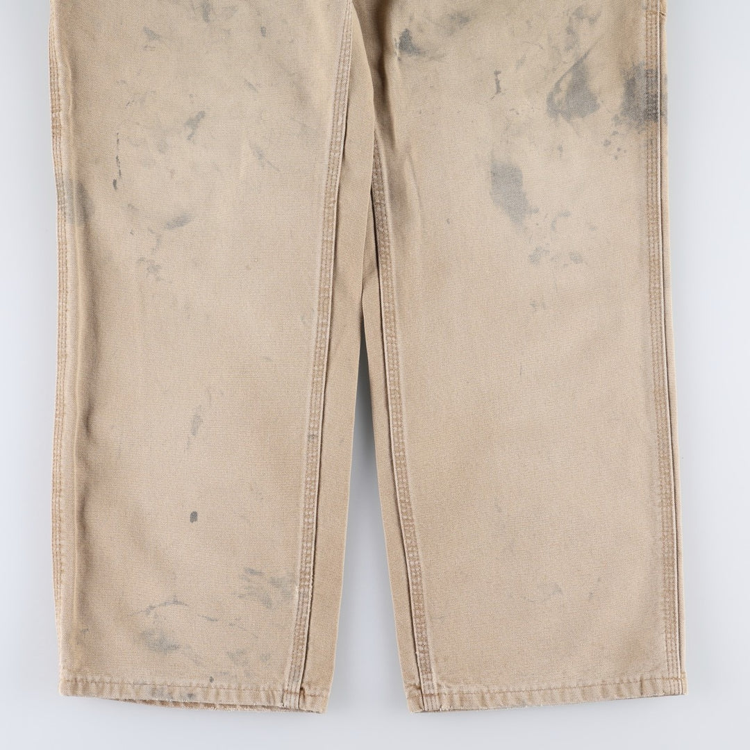 Carhartt Loose Original Fit Duck Painter Pants, Men's, W34 equivalent cotton Khaki type beige Vintage Second Hand
