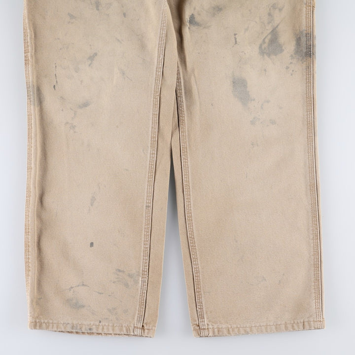 Carhartt Loose Original Fit Duck Painter Pants, Men's, W34 equivalent cotton Khaki type beige Vintage Second Hand