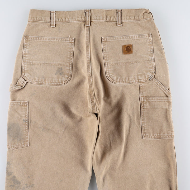 Carhartt Loose Original Fit Duck Painter Pants, Men's, W34 equivalent cotton Khaki type beige Vintage Second Hand