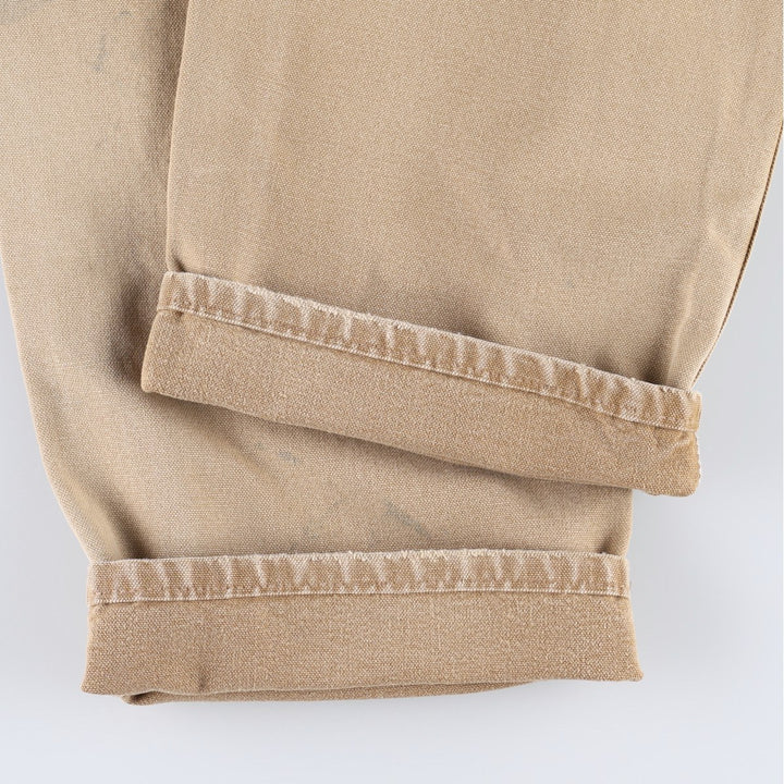Carhartt Loose Original Fit Duck Painter Pants, Men's, W34 equivalent cotton Khaki type beige Vintage Second Hand