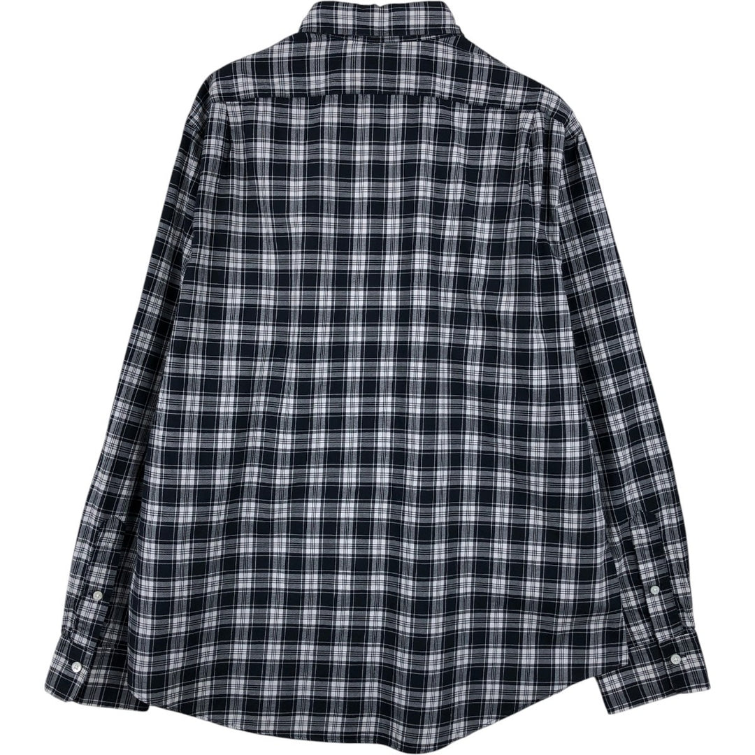 Ralph Lauren POLO RALPH LAUREN Long Sleeve Cotton Check Shirt Men's XL cotton black type Vintage Second Hand