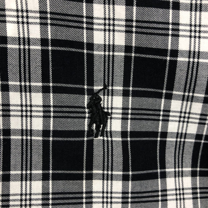 Ralph Lauren POLO RALPH LAUREN Long Sleeve Cotton Check Shirt Men's XL cotton black type Vintage Second Hand