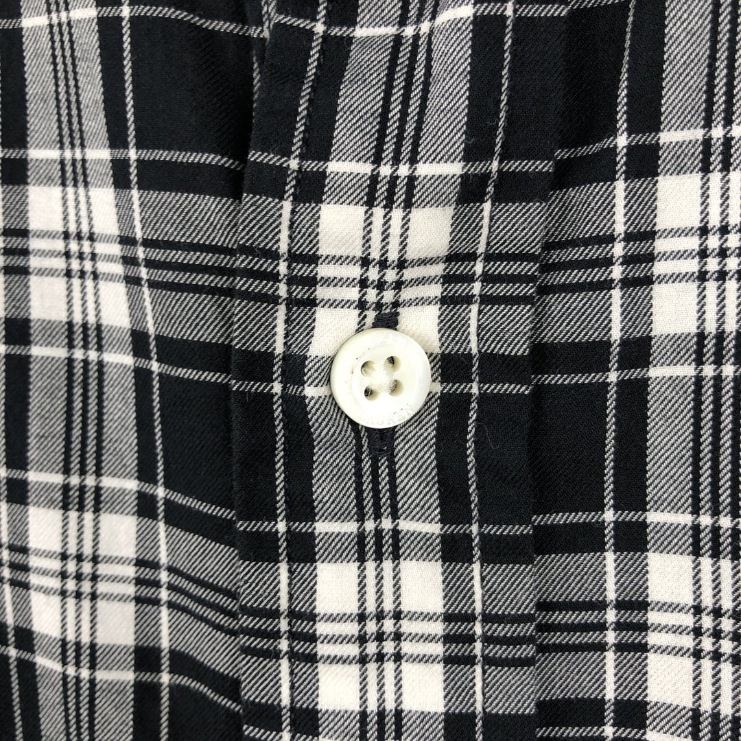 Ralph Lauren POLO RALPH LAUREN Long Sleeve Cotton Check Shirt Men's XL cotton black type Vintage Second Hand