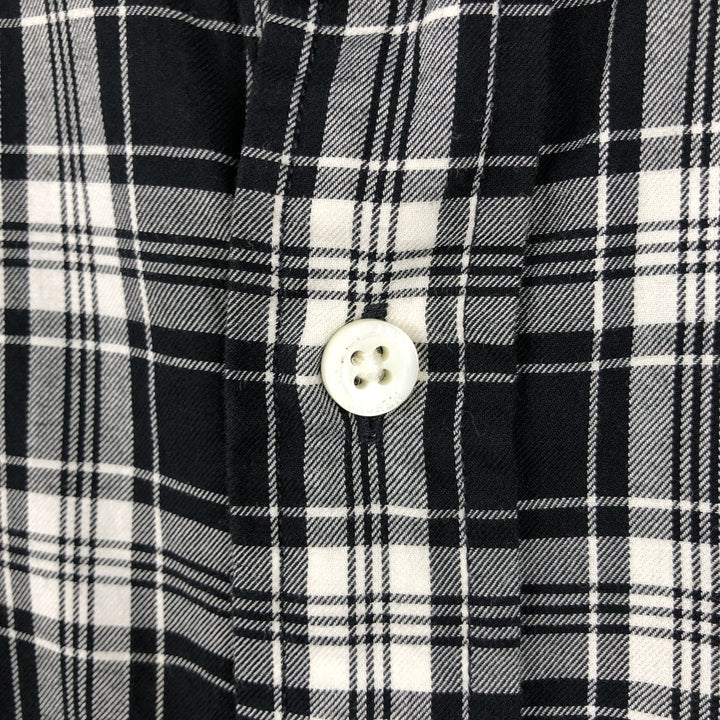 Ralph Lauren POLO RALPH LAUREN Long Sleeve Cotton Check Shirt Men's XL cotton black type Vintage Second Hand