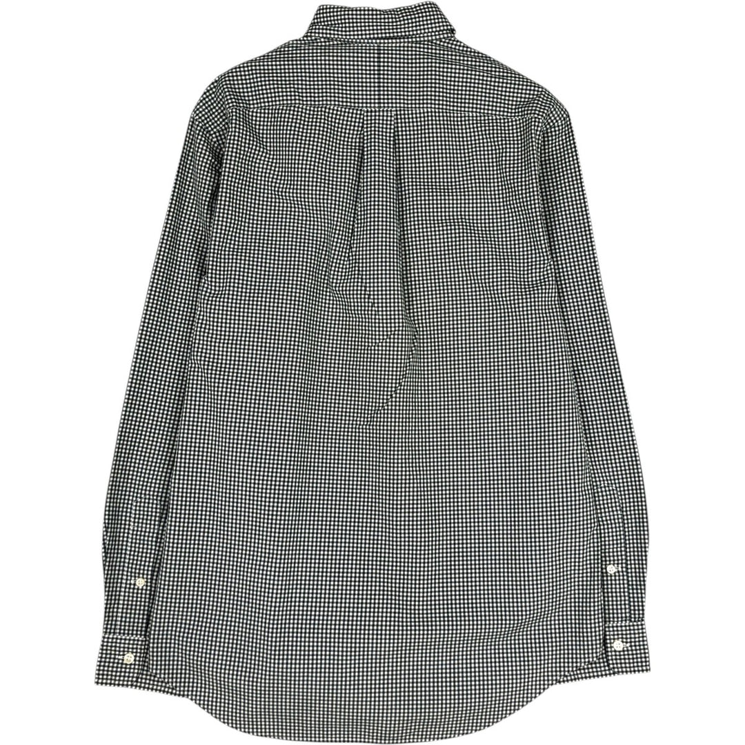 Ralph Lauren Gingham Check Long Sleeve Button-Down Check Shirt, Men's M Size cotton Green type dark green Vintage Second Hand