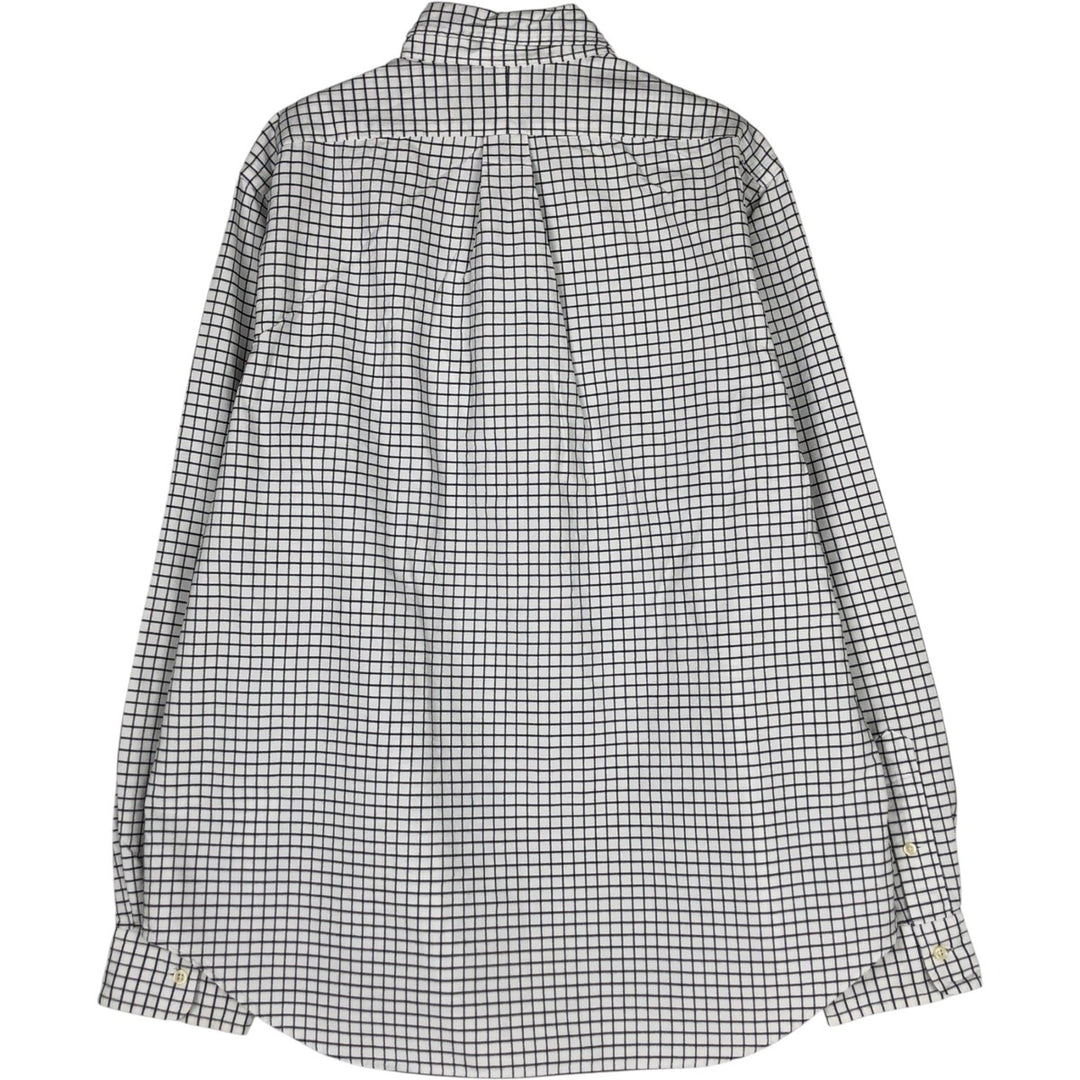 Ralph Lauren long sleeve button down check shirt, men's XL size cotton white type Vintage Second Hand