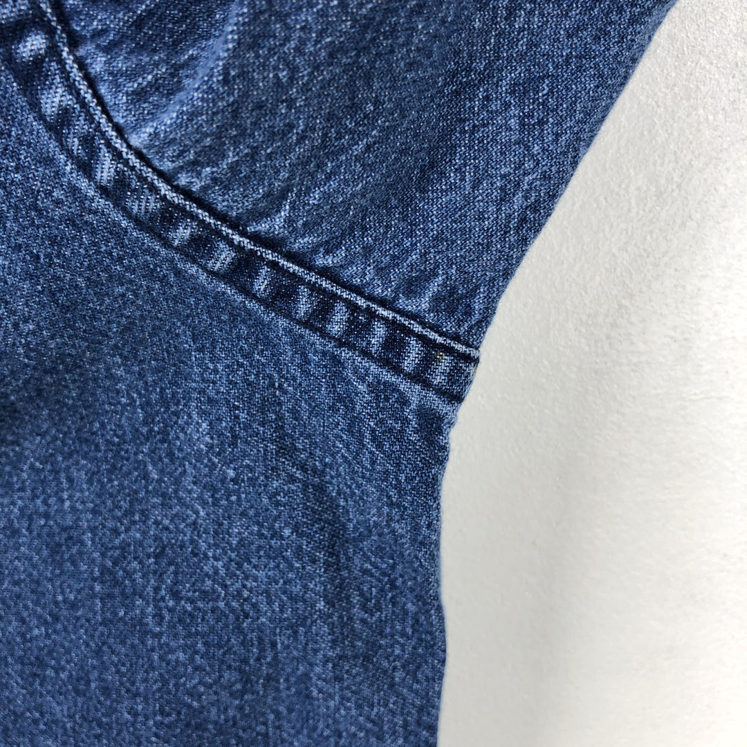 Ralph Lauren CHAPS Long Sleeve Button Down Denim Shirt Men's XL cotton blue type Vintage Second Hand