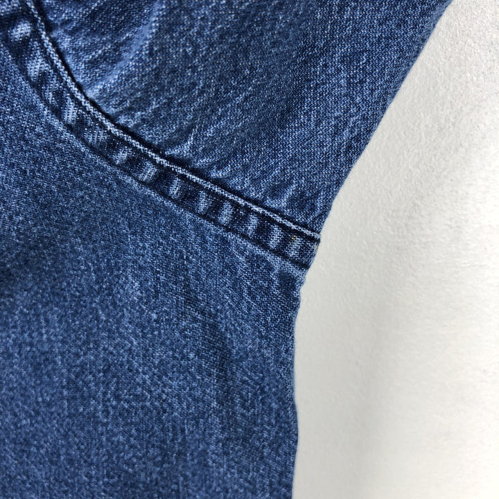 Ralph Lauren CHAPS Long Sleeve Button Down Denim Shirt Men's XL cotton blue type Vintage Second Hand