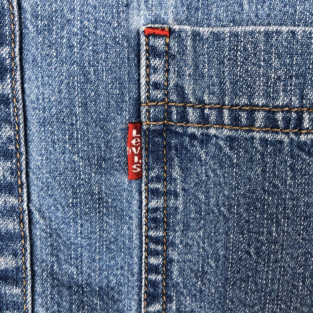 90'S Levi's RED TAB Long-Sleeve Denim Shirt, Men's Size M (approx.), Vintage cotton blue type Vintage Second Hand