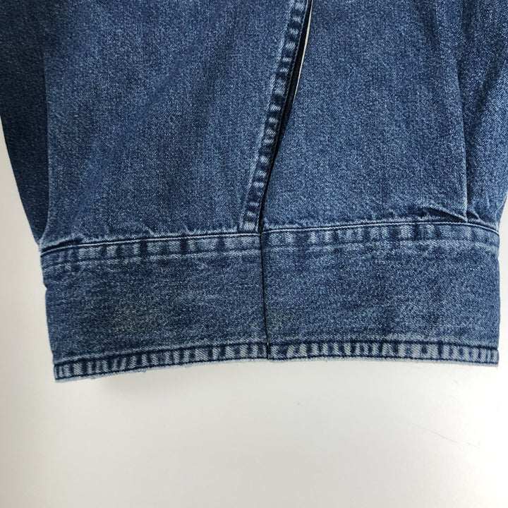 90'S Ralph Lauren CHAPS Long-Sleeve Denim Shirt, Men's XL (approx.), Vintage cotton blue type Vintage Second Hand