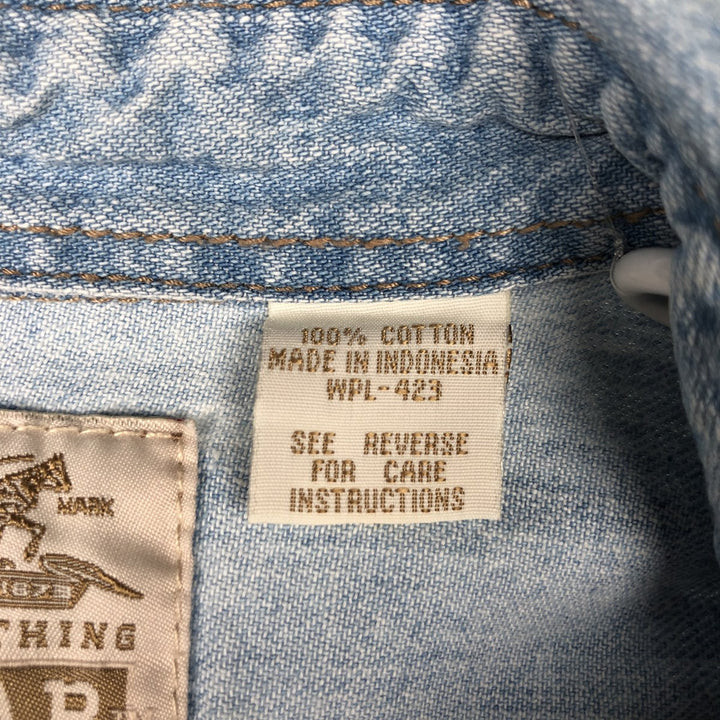 Levi's RED TAB Long-Sleeve Button-Down Denim Shirt, Men's Size L (approx.) cotton blue type Vintage Second Hand