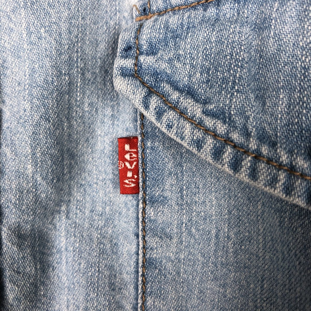 Levi's RED TAB Long-Sleeve Button-Down Denim Shirt, Men's Size L (approx.) cotton blue type Vintage Second Hand