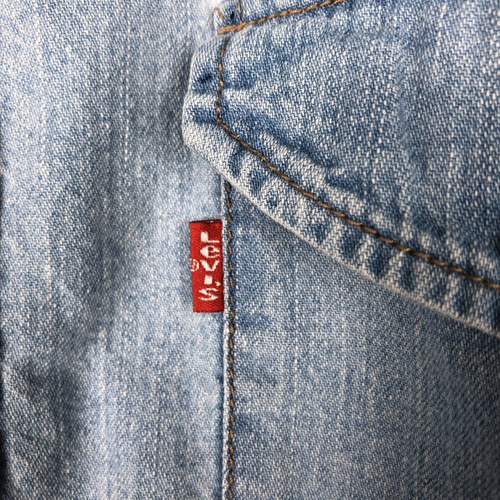 Levi's RED TAB Long-Sleeve Button-Down Denim Shirt, Men's Size L (approx.) cotton blue type Vintage Second Hand