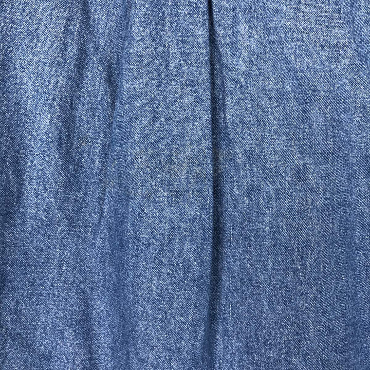 Vintage 90'S Ralph Lauren Chaps long-sleeved button-down denim shirt, men's size XL cotton blue type Vintage Second Hand