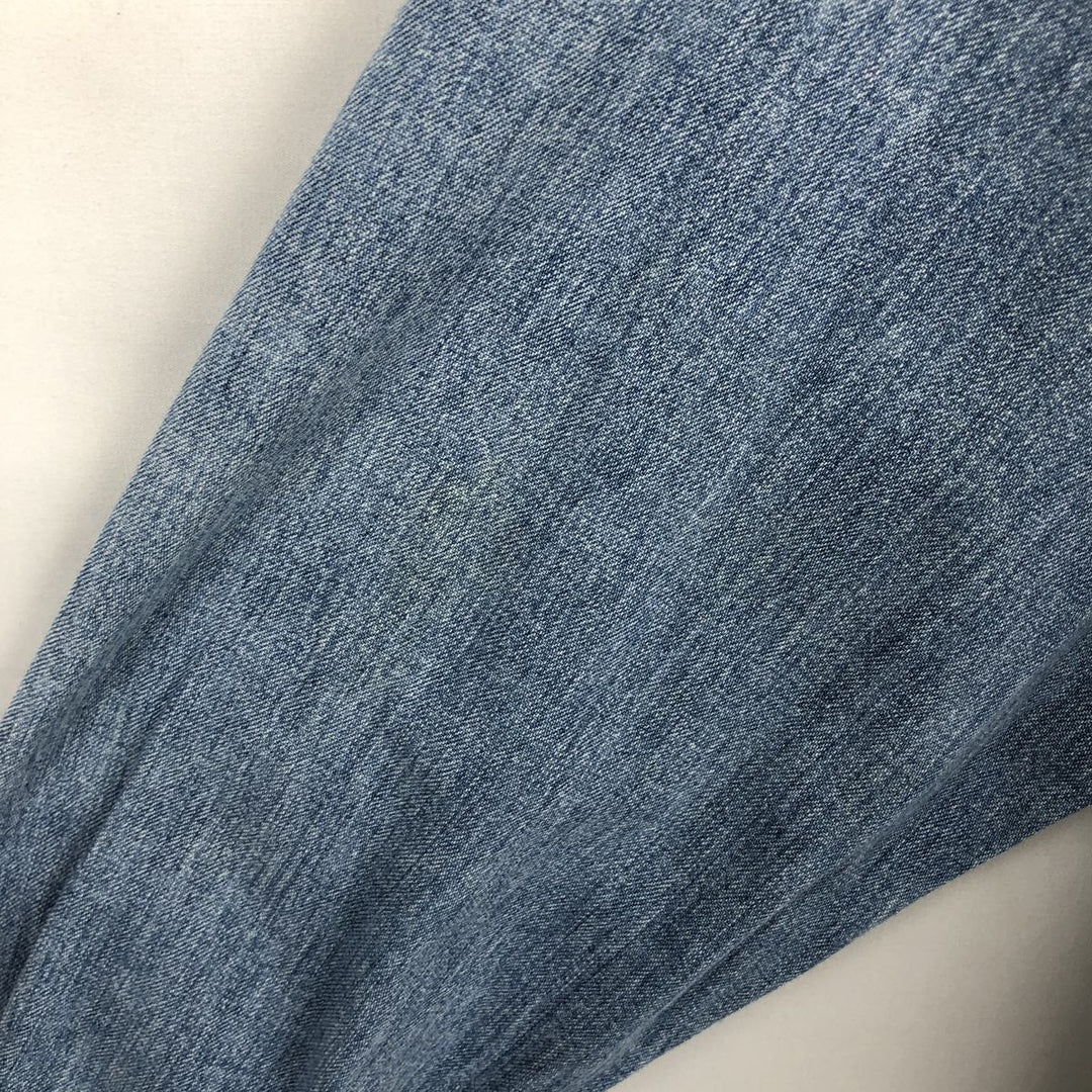 90s-00'S Calvin Klein Jeans Stand Collar Long Sleeve Denim Shirt, Men's Size M (approx.), Vintage cotton blue type Vintage Second Hand