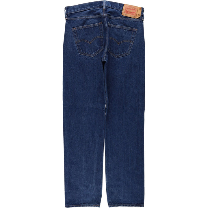 Levi's 501-0000 Straight Denim Pants, Men's W33 (approx.) cotton blue type Vintage Second Hand