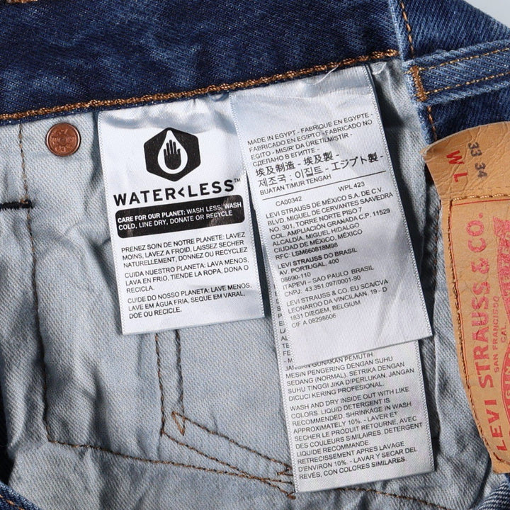 Levi's 501-0000 Straight Denim Pants, Men's W33 (approx.) cotton blue type Vintage Second Hand